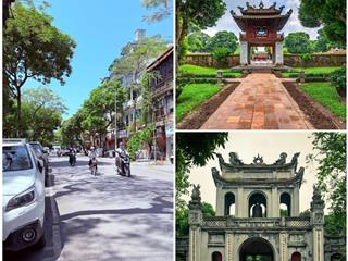 Cực kỳ hiếm hơn 30 tỷ mặt phố văn miếu view văn miếu mặt tiền 5.5m sổ vuông hàng xóm đang xây 7tang
