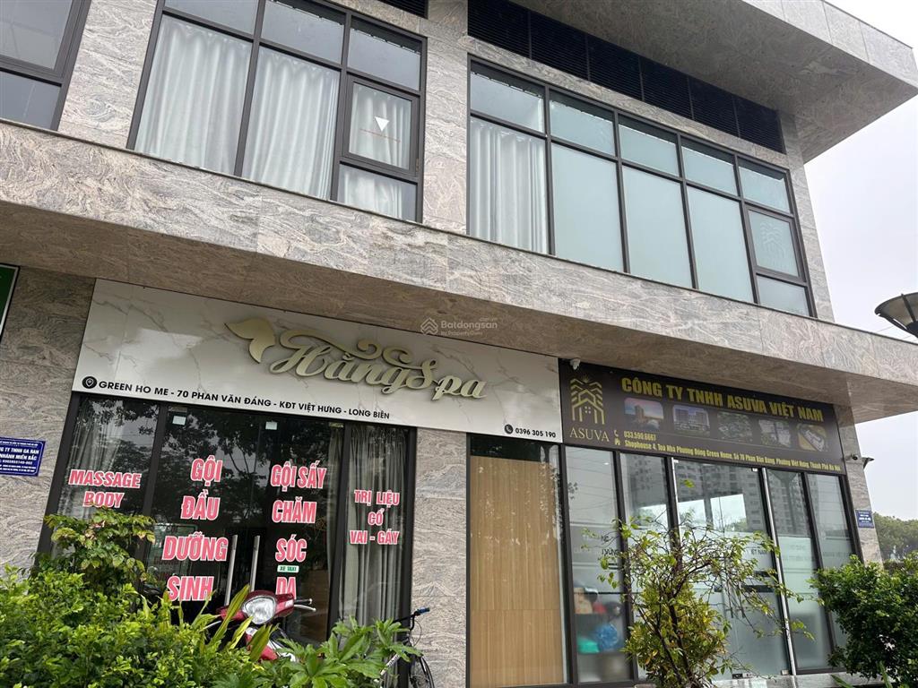 Bán căn shophouse 2 tầng chung cư green home phương đông. 100m2 x 2 tầng. mặt tiền 10m