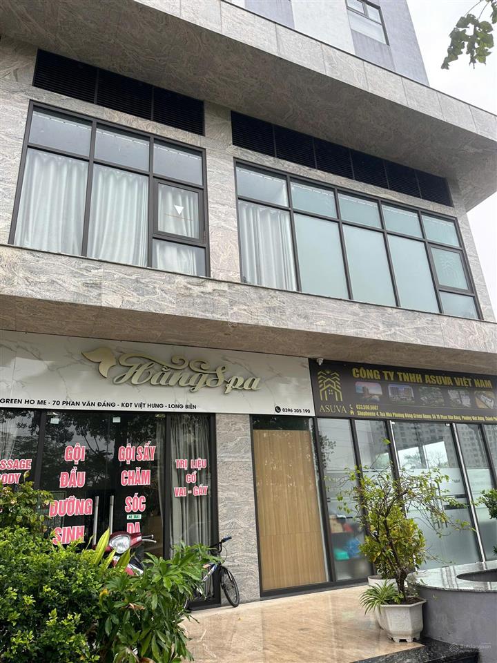 Bán căn shophouse 2 tầng chung cư green home phương đông. 100m2 x 2 tầng. mặt tiền 10m