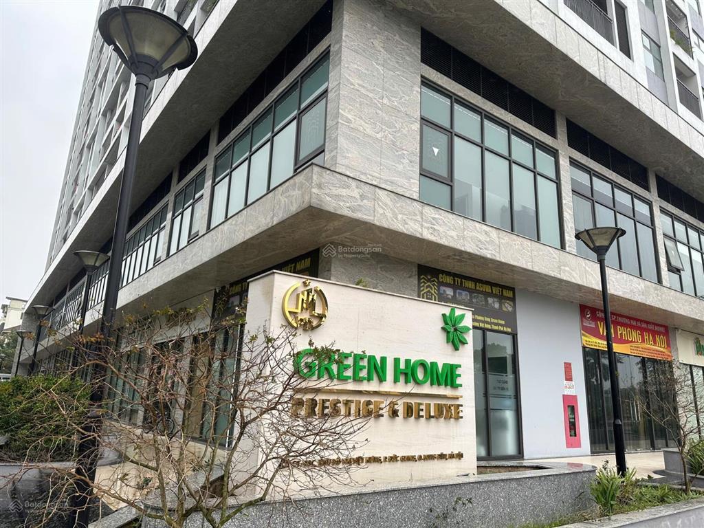 Bán căn shophouse 2 tầng chung cư green home phương đông. 100m2 x 2 tầng. mặt tiền 10m
