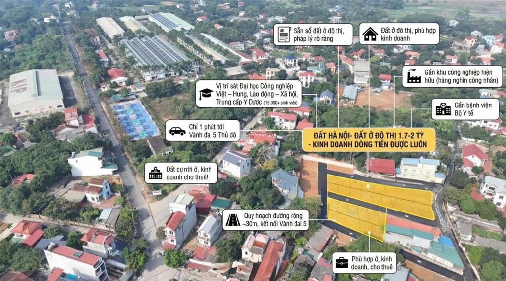 Chỉ nhỉnh 1 tỷ là có lô đất 60m2 trung tâm phường xuân khanh, sơn tây