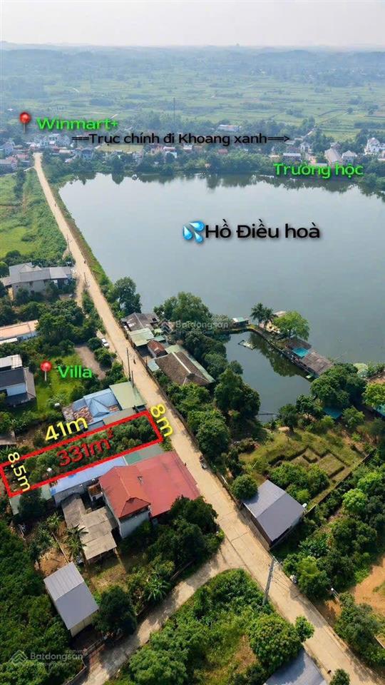 Lô vip mặt hồ yên bài 333m full đất ở giá chỉnh 4 tỷ , kinh doanh tốt