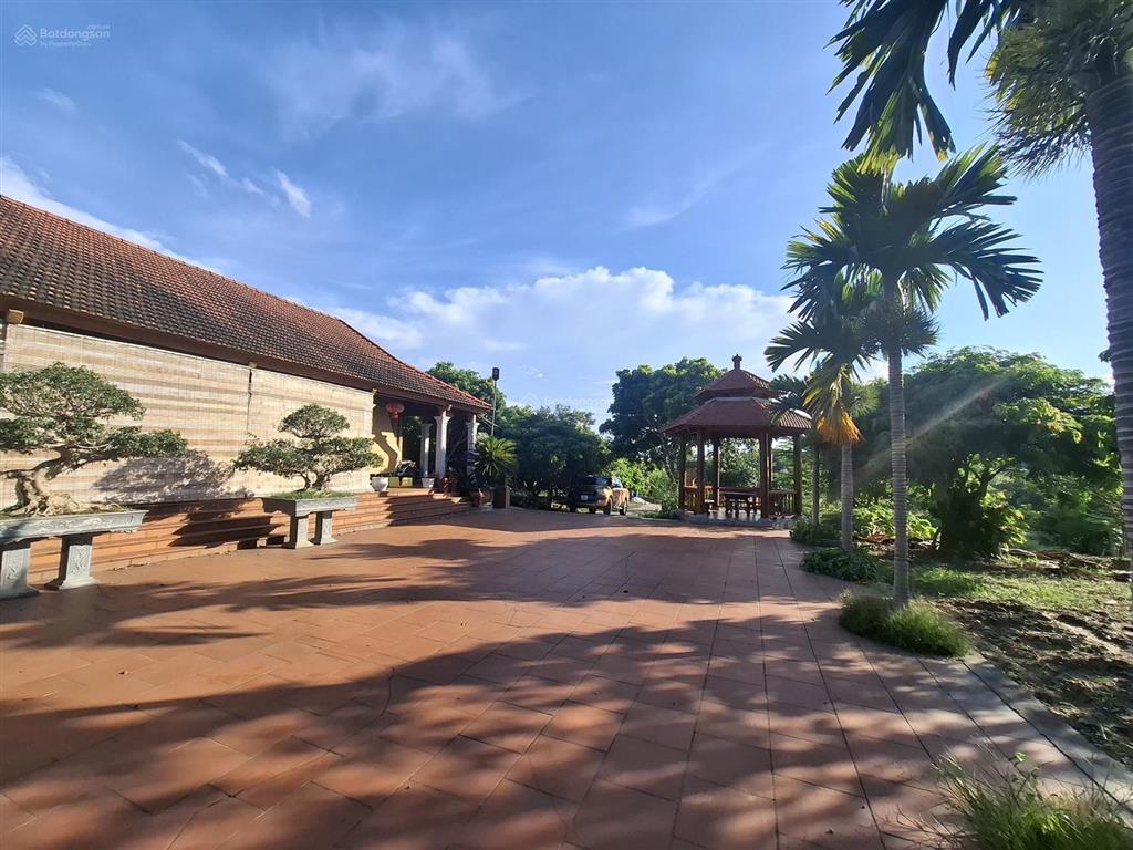 Biệt phủ nhà gỗ quý trên khuôn viên 9.500m2 suối hai, hà nội, giá nhỉnh 20 tỷ