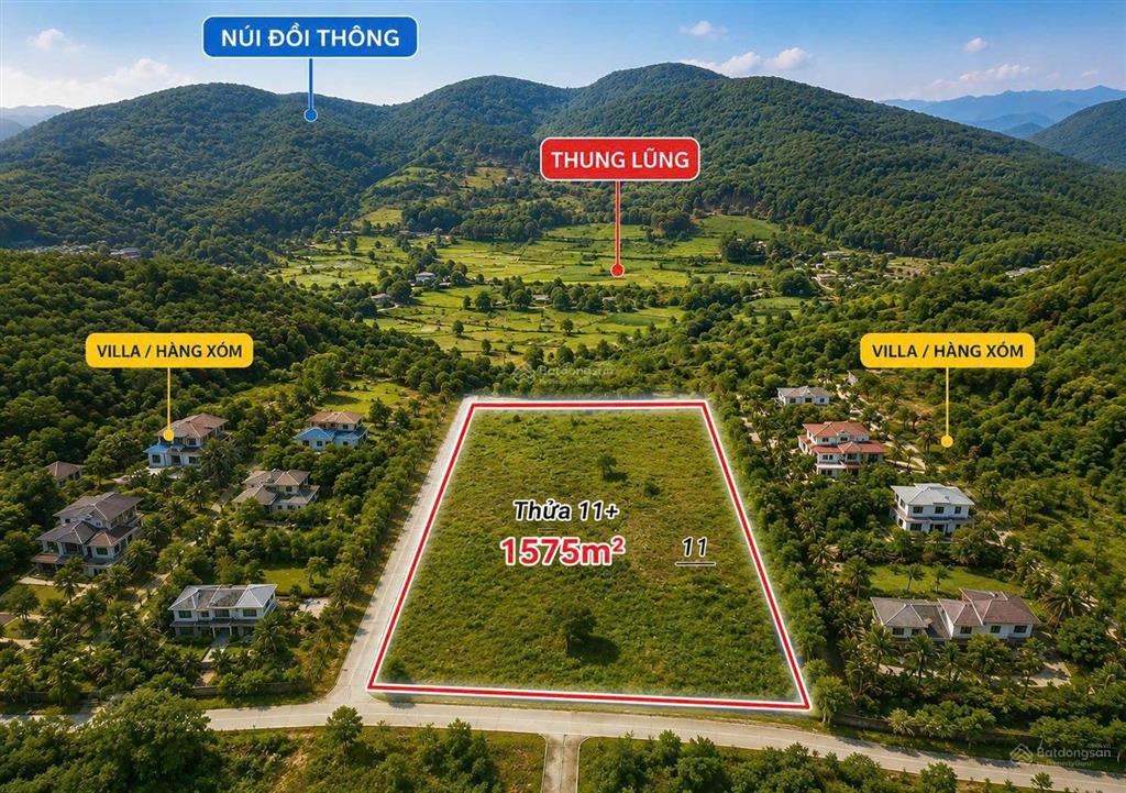 Bán đất nhà vườn view thung lũng ba vì, diện tích 1.575m2 giá nhỉnh 4 tỷ đất ở 200m2