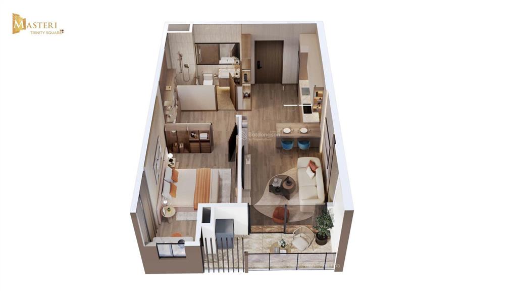 Chính chủ cần bán căn 40.8m2 1pn masterise trinity.
diện tích 40.8m2
