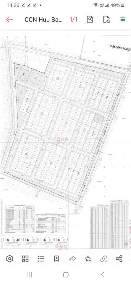 Bán đất cụm cn hữu bằng thạch thất, dt 1000m2. ký trực tiếp cđt,  0962 147 ***