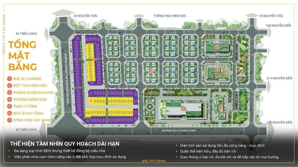 Dự án rue de charm ngõ 248 nguyễn xiển dt 172m x5t, lô góc  0982 824 ***