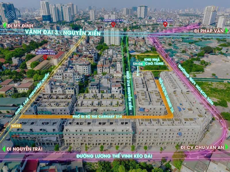 Dự án rue de charm ngõ 248 nguyễn xiển dt 172m x5t, lô góc  0982 824 ***