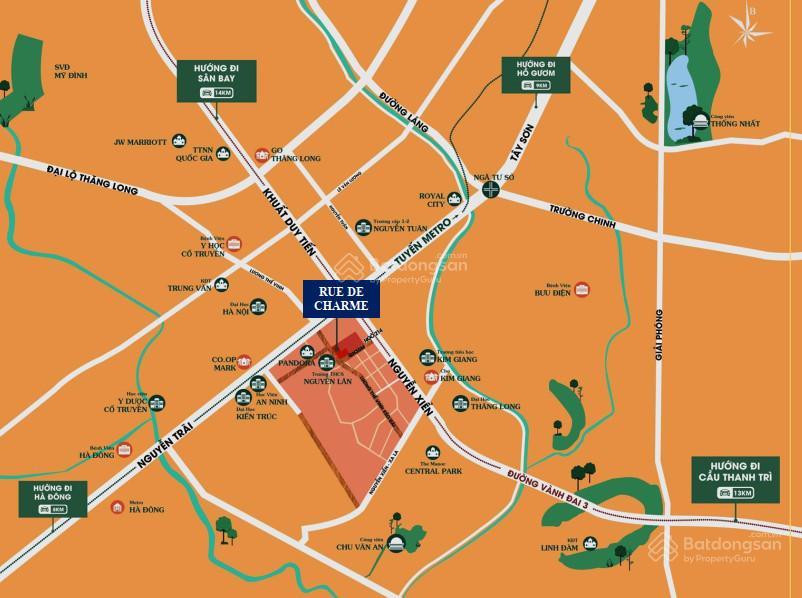 Bán nhà lô góc dt 172m, 2 mặt đường 30m tại dự án 214 nguyễn xiển rue de charme giá chưa đến 500tr