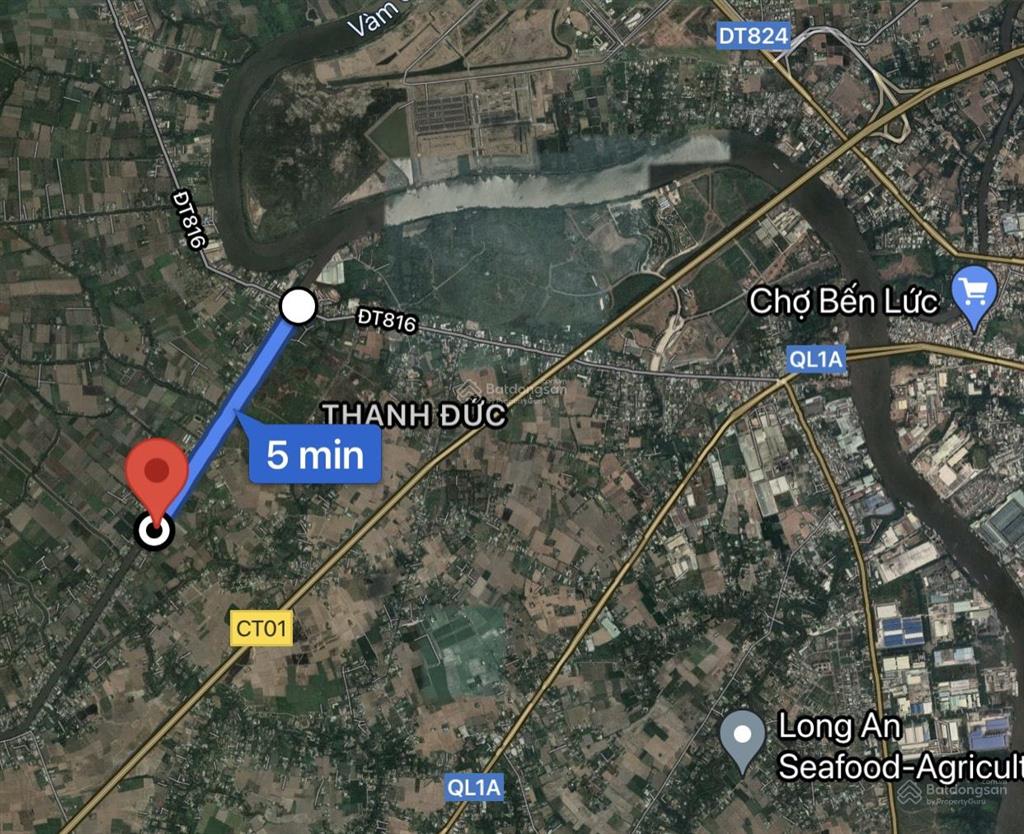 Bán đất full thổ cư 424m² view sông đường nguyễn văn ngộ, nhị thành, thủ thừa, long an