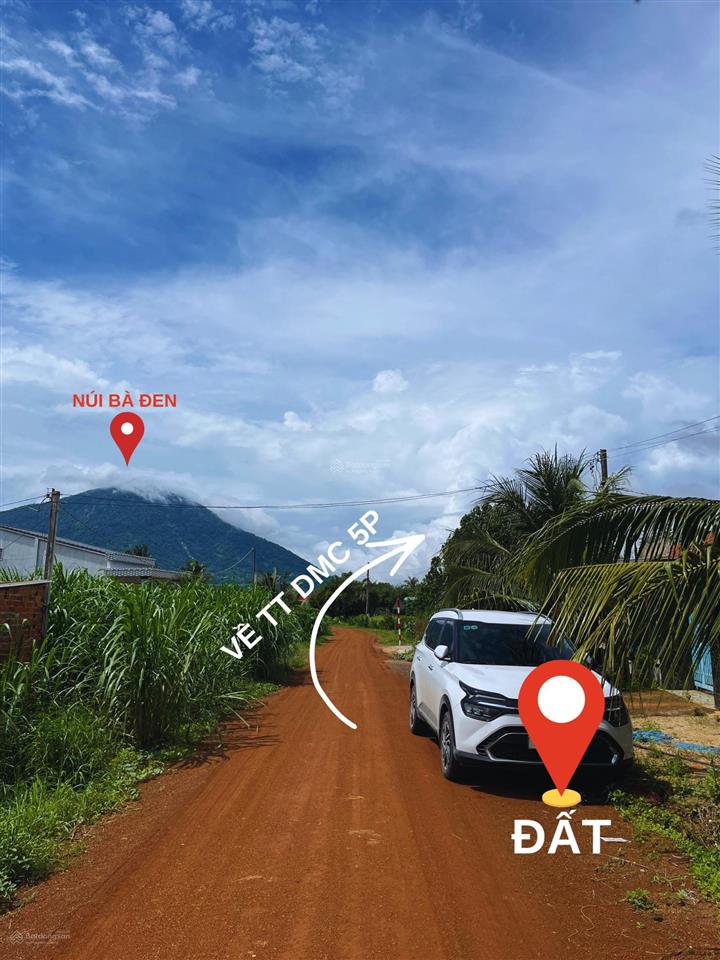 Đất thổ cư ngang 10m, gần thị trấn, dân cư đông, cách núi bà đen 10 phút