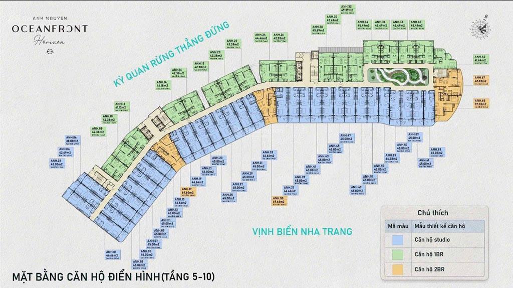 Căn hộ biển nha trang  đường trần phú sở hữu lâu dài anh nguyễn horizon  chỉ 68tr/m2