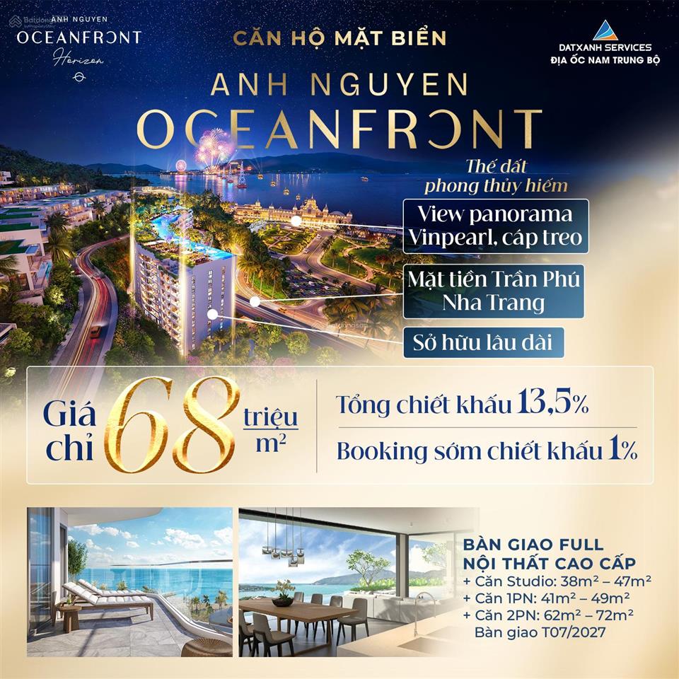 Căn hộ biển anh nguyễn horizon nha trang  vị trí vàng đường trần phú đối diện kdl vinpearl