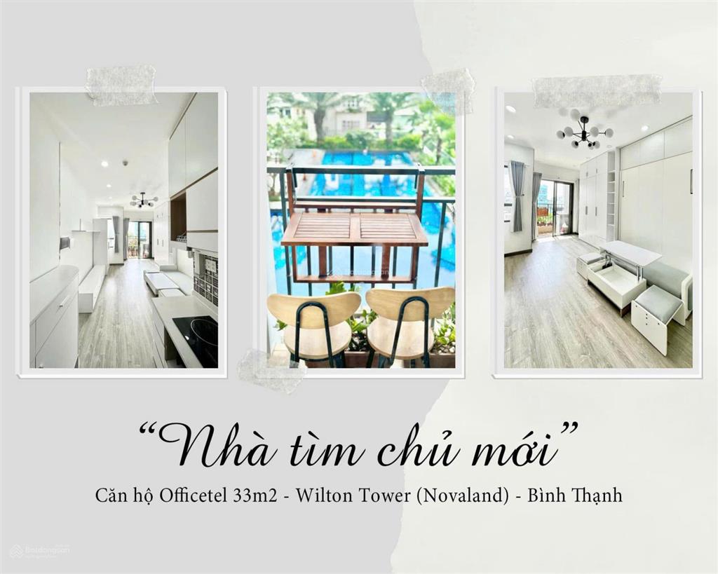 Căn hộ wilton tower 33m² ban công đông nam giá chỉ 3,4 tỷ