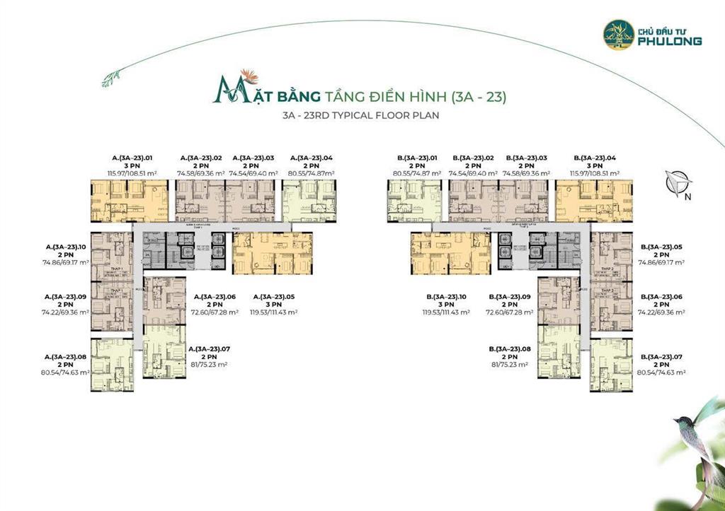 Cần bán căn góc 2pn diện tích 80m2. view đông bắc và đông nam đẹp nhất dự án
