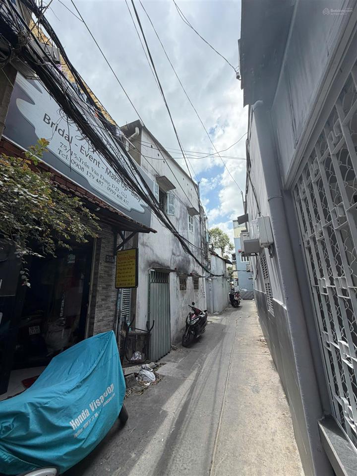 Bán nhà hẻm thông trần văn đang quận 3 dt 56m2 1 trệt 1 lầu btct chỉ còn 5,7 tỷ. mg hoa hồng 90tr