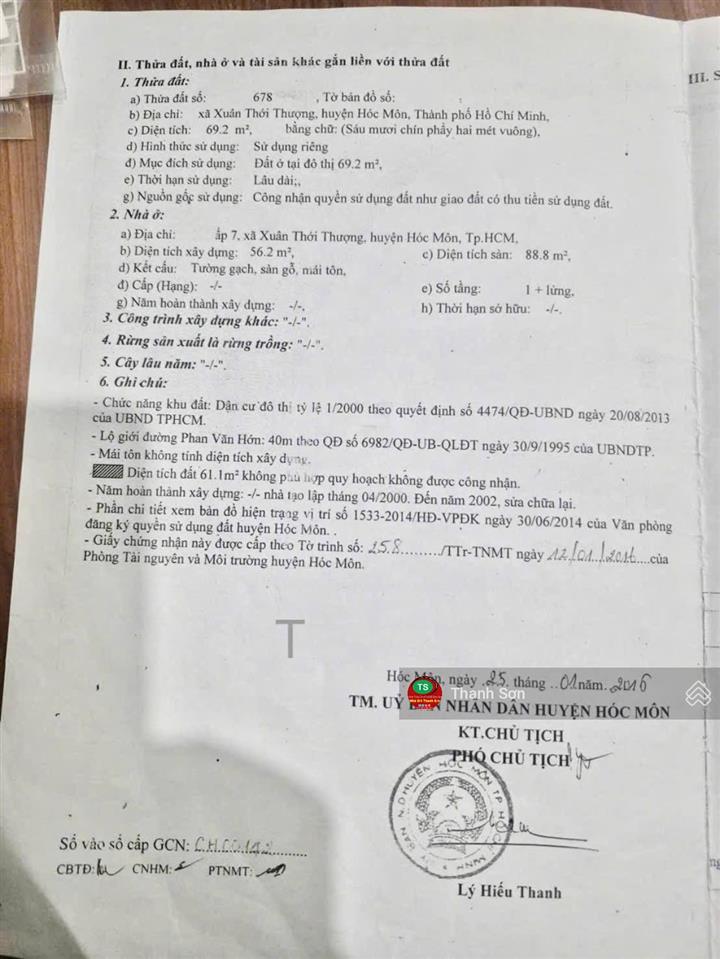 Bán nhà 120m2 shr gần chợ đại hải mặt tiền phan văn hớn