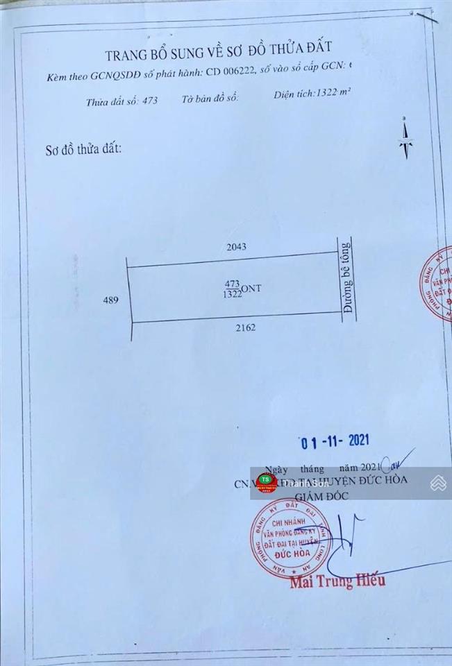 Bán đất thổ cư 1500m2 đường tư lửa ngay kcn hải sơn