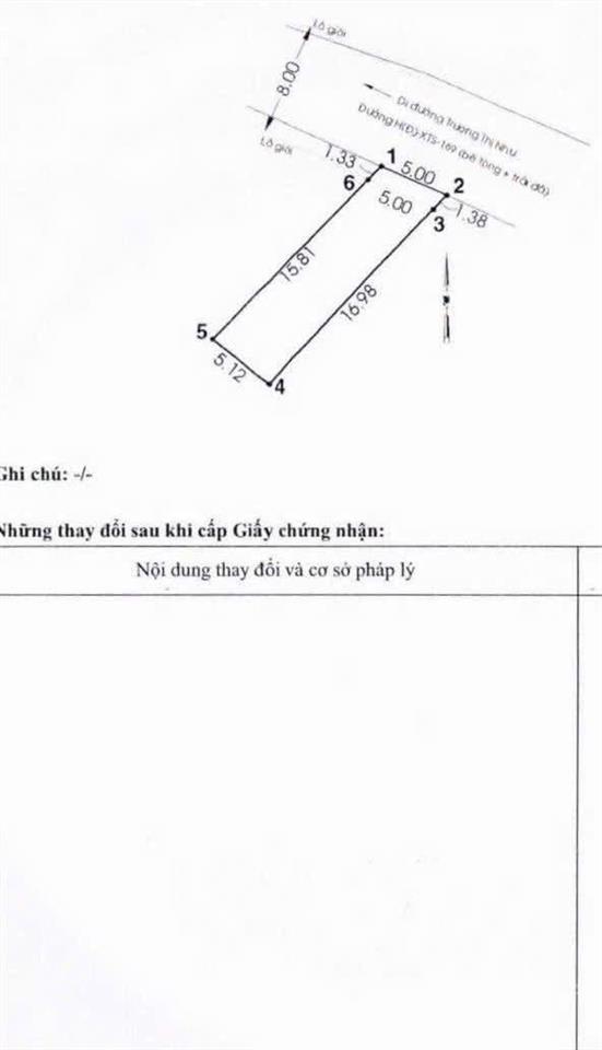 Bán lô đất thổ cư 87m2 đường nguyễn thị thử