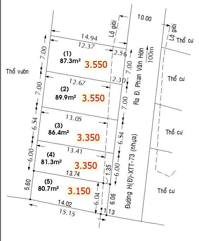 Bán 105m2 đất shr đường xtt 27 cách phan văn hớn khoản 30m (1 sẹc)