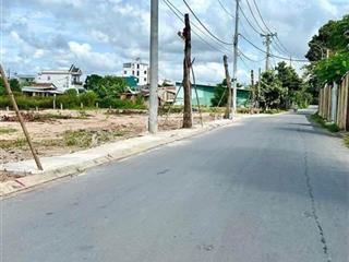 Bán đất thổ cư dt 105m2 sổ hồng riêng mặt tiền đường nhựa, xã bà điểm mới