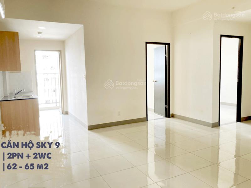 Căn hộ sky 9 liên phường, 63m2 2pn 2wc ban công, nội thất cơ bản, sơn mới, 7 triệu, hồ bơi gym yoga