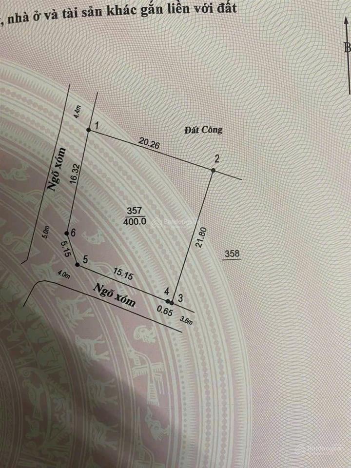 Lô góc 2 mặt tiền 400m2 tại phương hạnh xã xuân mai