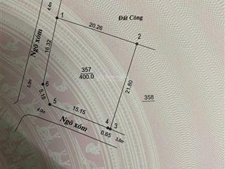 Lô góc 2 mặt tiền 400m2 tại phương hạnh xã xuân mai