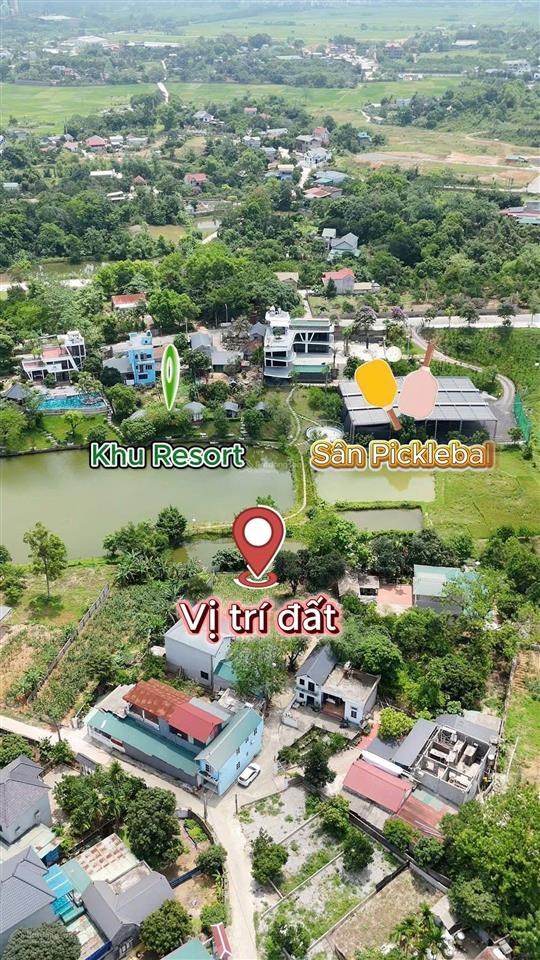 Dt 806m 320m thổ cư tại đồng tranh a cư yên phú thọ tay trạm nước đối diện là đồng tranh villa