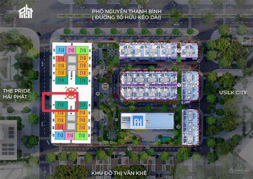 Bán căn hộ the charm an hưng hà đông 3 ngủ