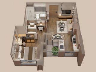 Bán căn hộ 1pn + sông hồng diamond city hưng yên