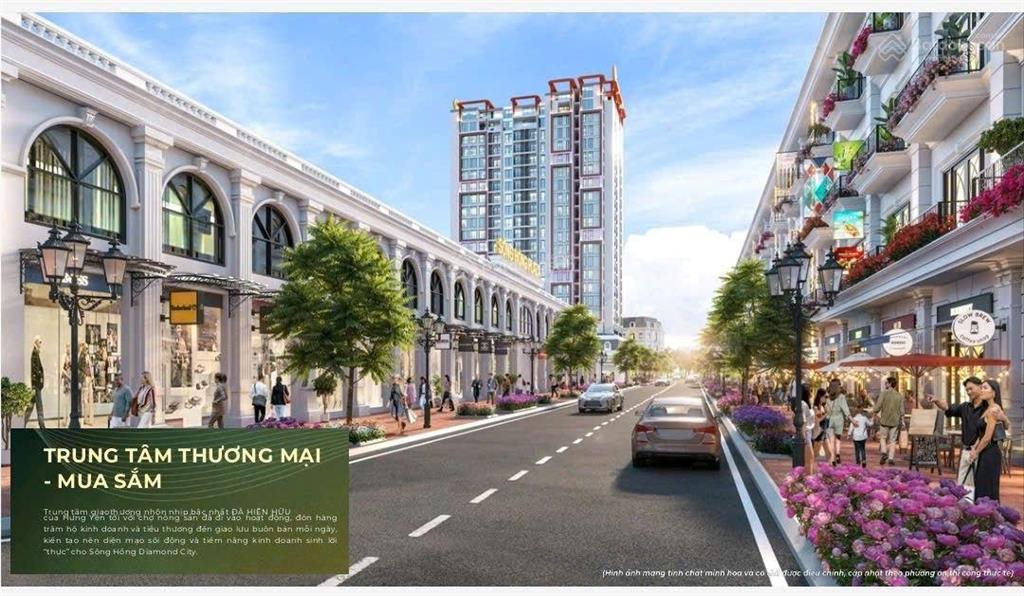 Bán căn hộ 1pn + sông hồng diamond city hưng yên