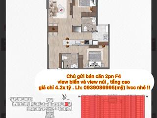 Cần bán căn 2pn kề góc fpt plaza4 view biển và view núi