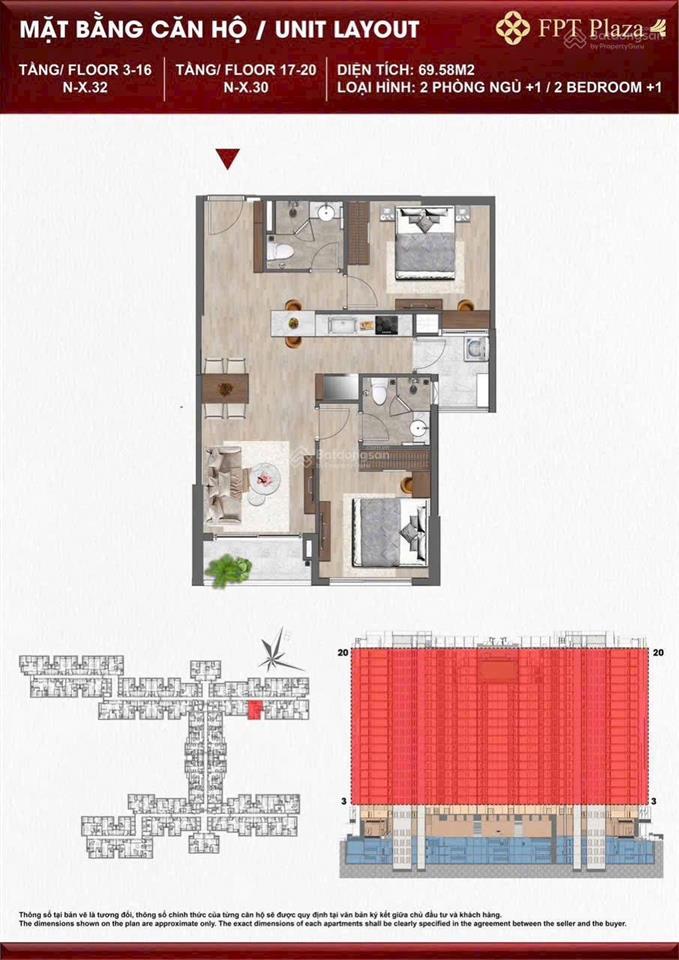 Cần bán nhanh căn 2pn fpt plaza4
