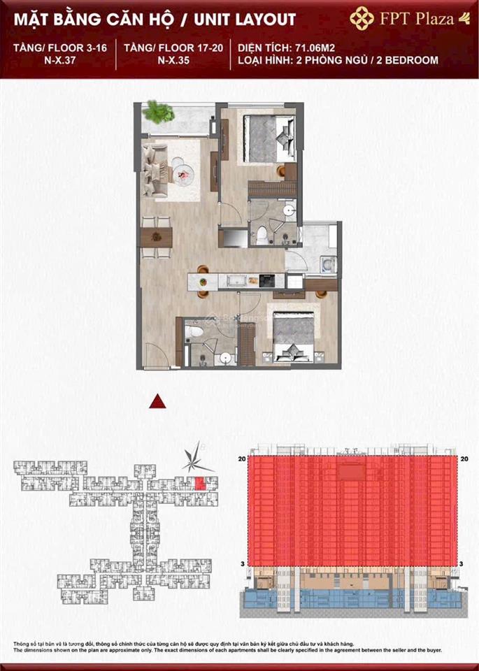 Bán cc fpt plaza 4, 4,05 tỷ, 71m², 2pn, 2wc, p hòa hải, q. ngũ hành sơn, đà nẵng