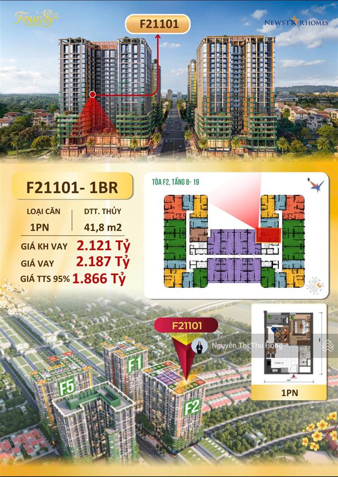 Căn 1pn chỉ với giá 1,866 tỷ căn hộ view biển  0906 565 ***