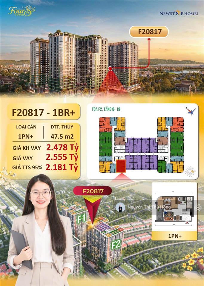 Căn 2pn 1wc dòng tiền 18 triệu/tháng căn hộ view biển mỹ khê
