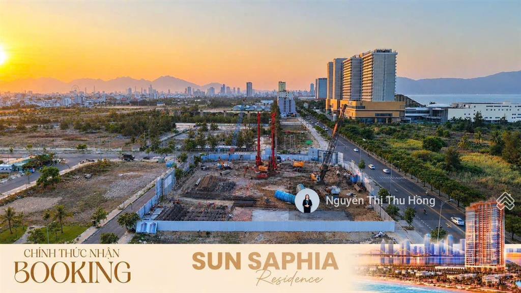 Giữ chỗ 50 triệu/vị trí  sun saphia residence  căn hộ trực diện biển mỹ khê  0906 565 ***