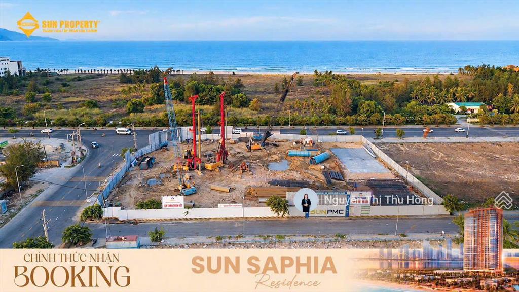 Giữ chỗ 50 triệu/vị trí  sun saphia residence  căn hộ trực diện biển mỹ khê  0906 565 ***