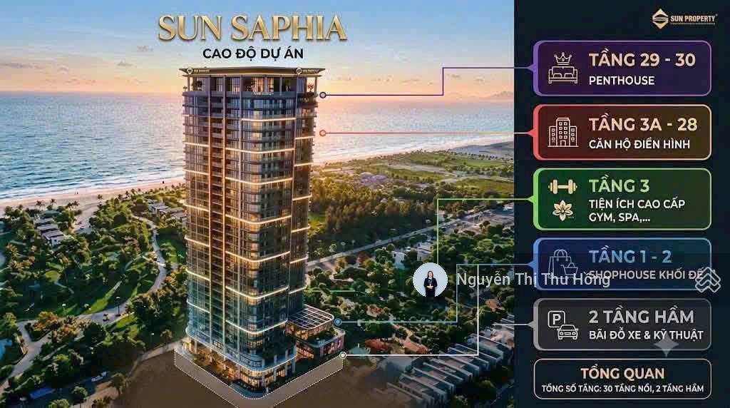 Booking 50 tr có hoàn lại sun saphia residence  căn hộ mặt biển đầu tiên từ sun group tại đà nẵng