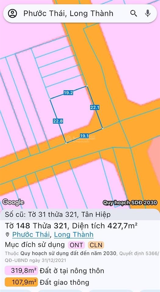 Chủ gửi cần bán gấp đất ấp 2 tân hiệp  tp đồng nai