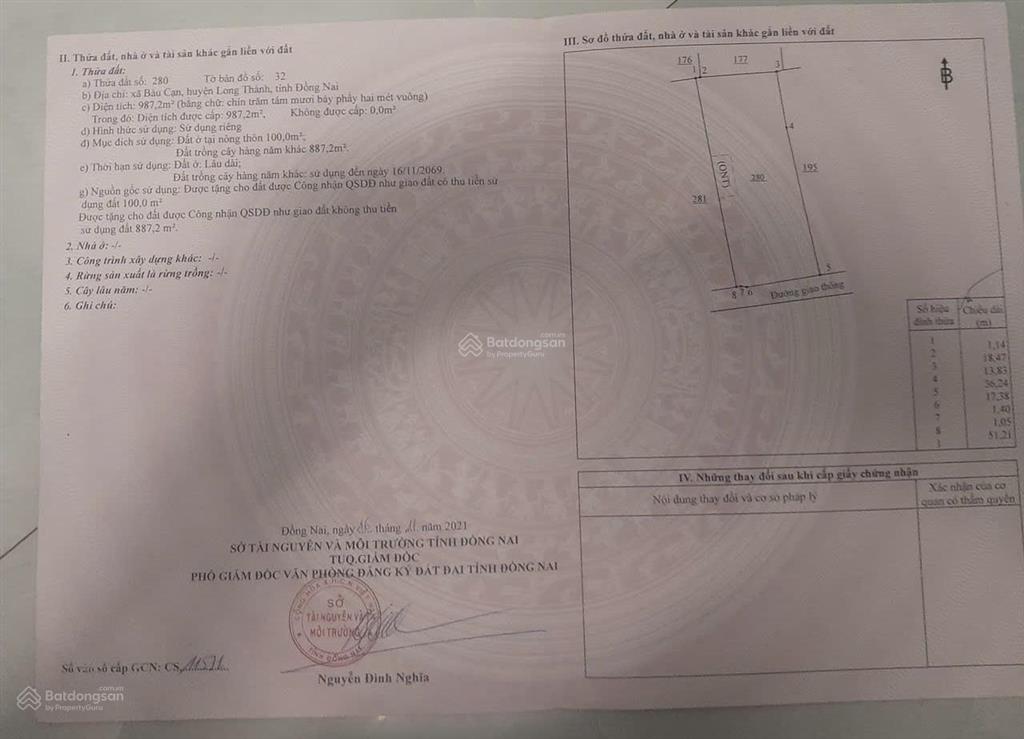 Bán đất bàu cạn vị trí tiềm năng, gần khu công nghiệp