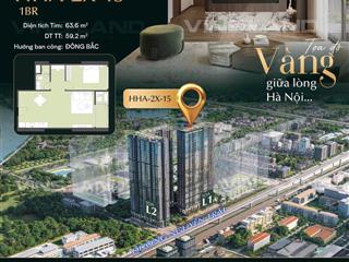 Căn 1pn hiếm, diện tích rộng 59,2m2, giá rẻ tại cao xà lá nguyễn trãi