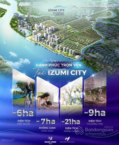 Bán shophouse dự án izumi city nhà 1 trệt 1 lửng 2 lầu (6x19m) 114m2, mặt tiền đường 33m