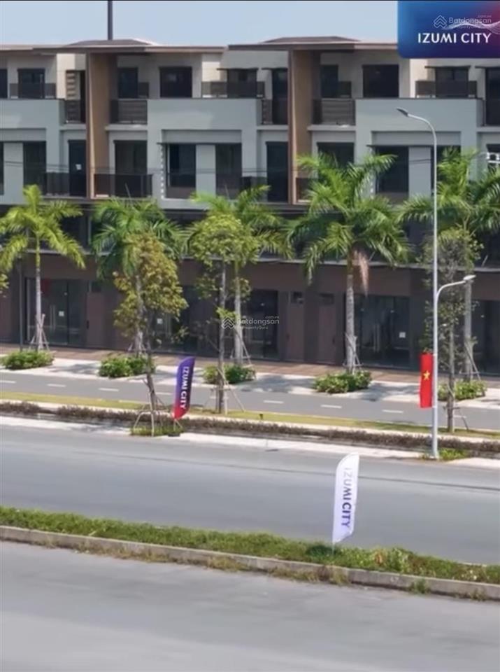Bán shophouse dự án izumi city nhà 1 trệt 1 lửng 2 lầu (6x19m) 114m2, mặt tiền đường 33m