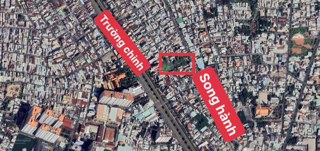 Lô đất siêu vip mặt tiền song hành trường chinh  cách metro tham lương 1km