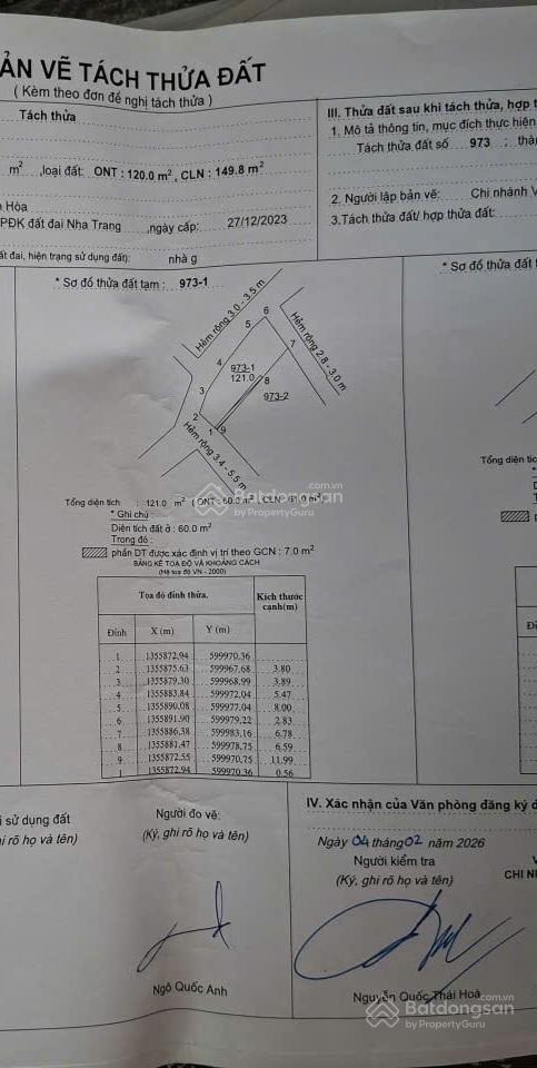 Bán nhà lầu 3 mặt tiền.vĩnh điềm trung sau lưng siêu thị go đường ô tô 6m.