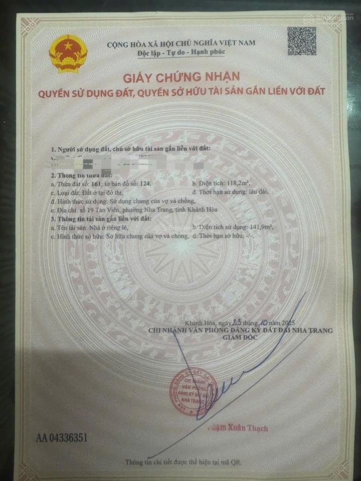 Bán nhà mặt tiền kinh doanh tản viên, nằm cạnh trục đường nguyễn thị minh khai