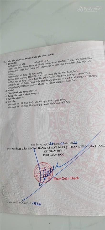 Bán đất thôn phước bình phước đồng  nha trang. mặt tiền đường tl3