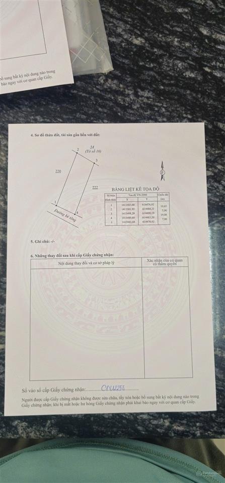 Thửa 221 tờ 17 bán đất tại thôn long hoà, xã tu bông, huyện vạn ninh, khánh hòa